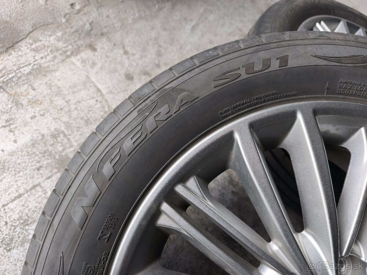 Alu disky 5x114,3 r17 na Hyundai Kona letné pneu 215/55 r17 - 8