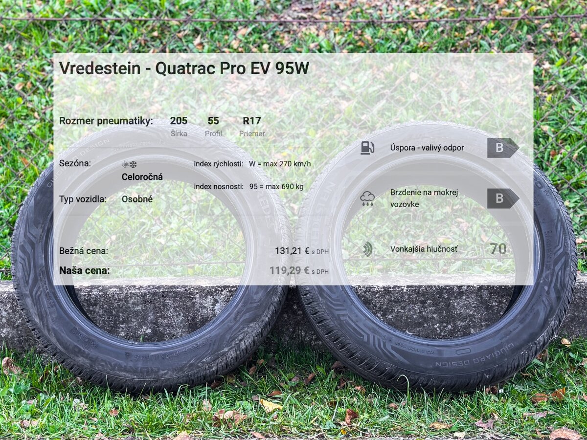 Celoročné pneu 205/55 R17 DOT5024 - 2 ks - 8