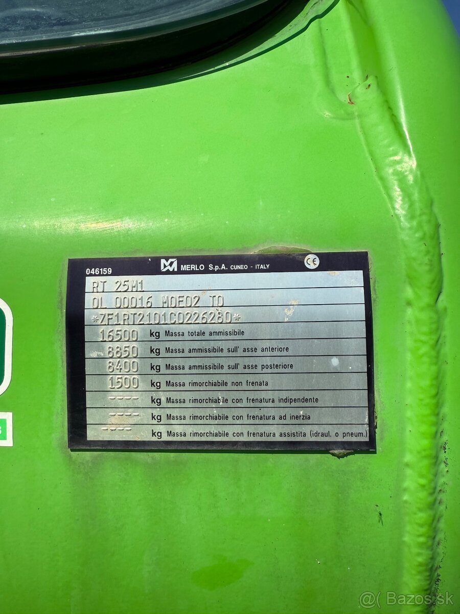 Predám teleskopický manipulátor MERLO 40.25 MCS - 8