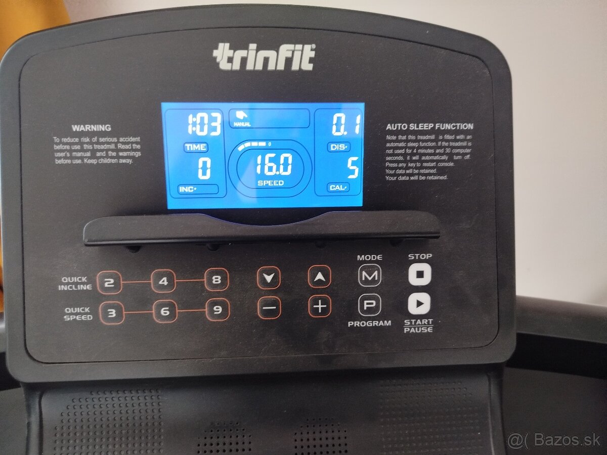 Predám elektrický bežecký pás Trinfit Gara T250 - 8