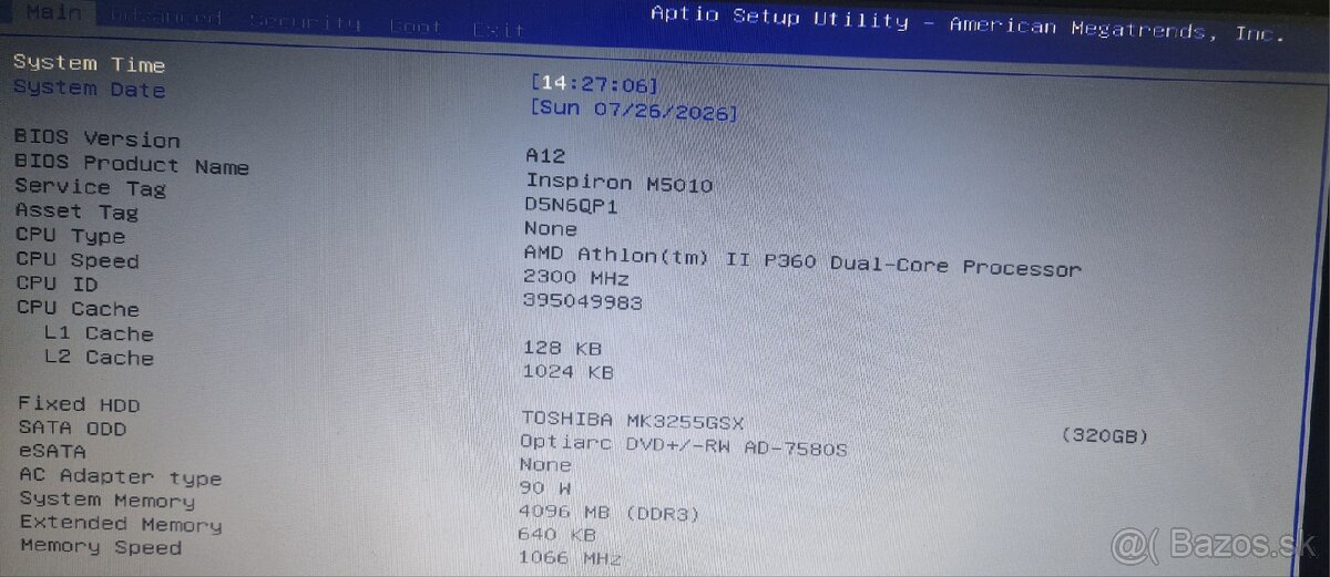 Dell Inspiron M5010 - 8