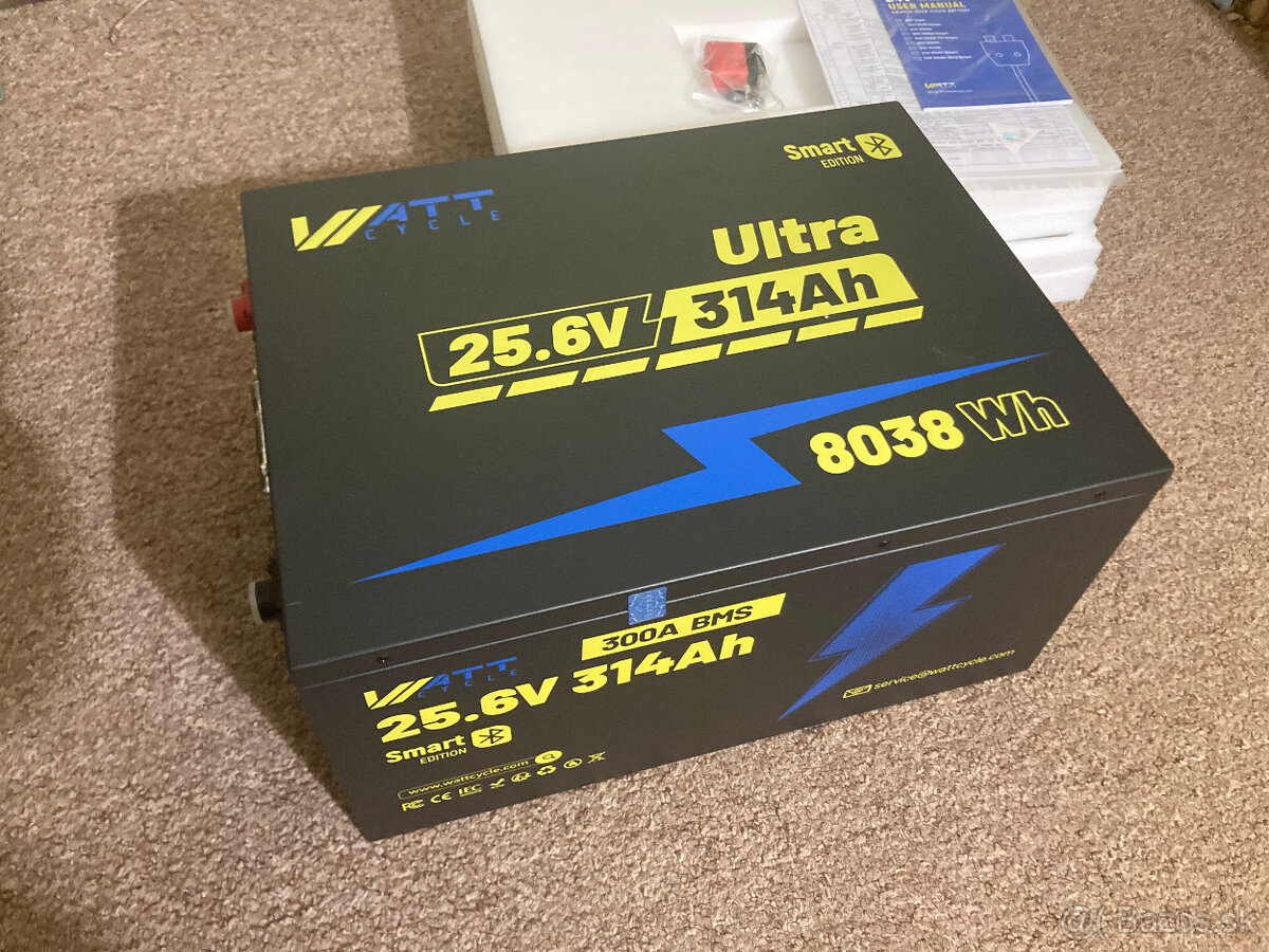 Nová LiFePo4 24v batéria Wattcycle (25.6v 314 Ah) - 8