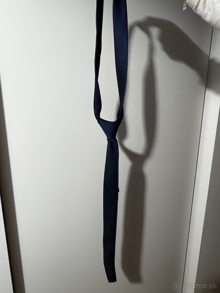 Tmavomodrý pánsky oblek- komplet set - 8