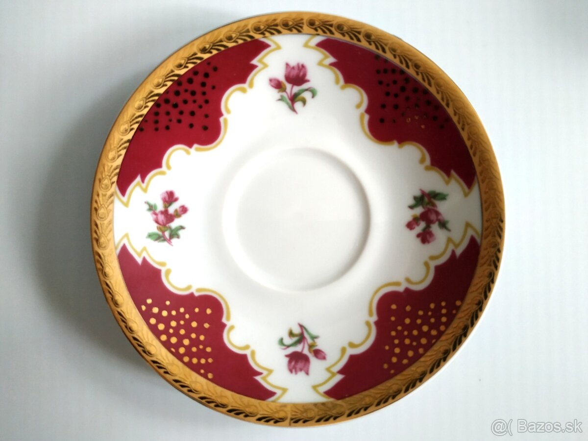 Porcelán MOKKA kávový servis- 6+6 šálky a podšálky Dolní C - 8