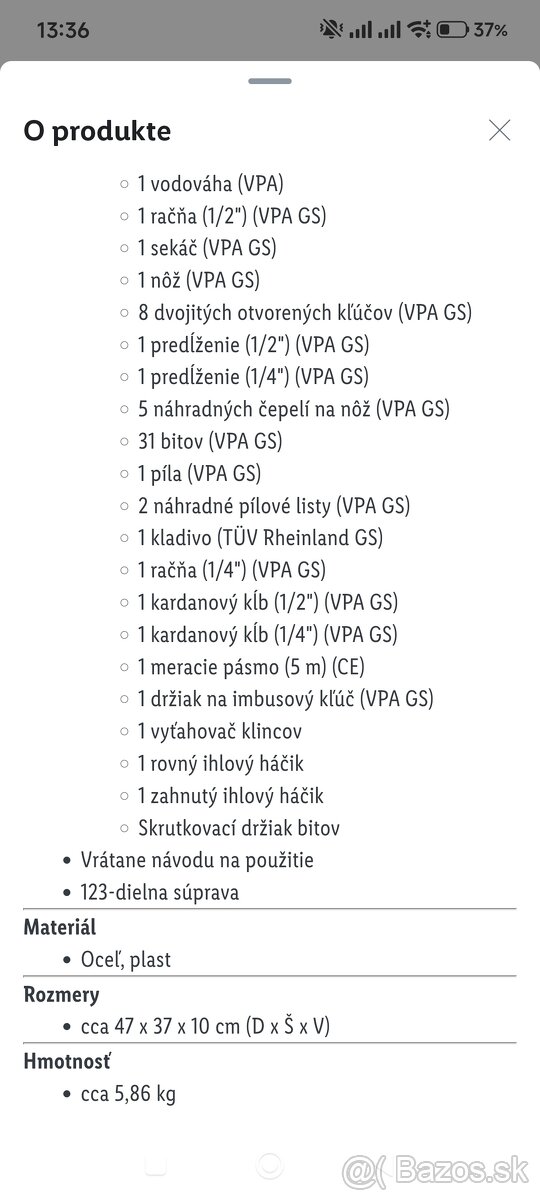 Kufor s náradím parkside - 8