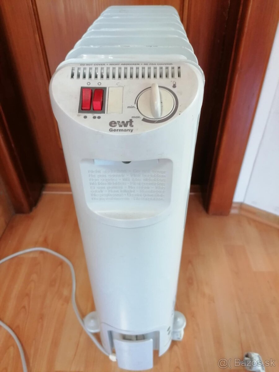 Prenosný elektrický ohrievač, 2 elektrické olejové radiátory - 8