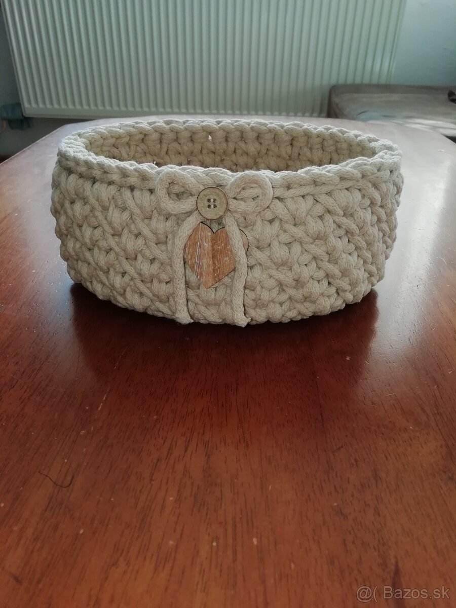 Háčkované košíčky, vianočný darček - 8