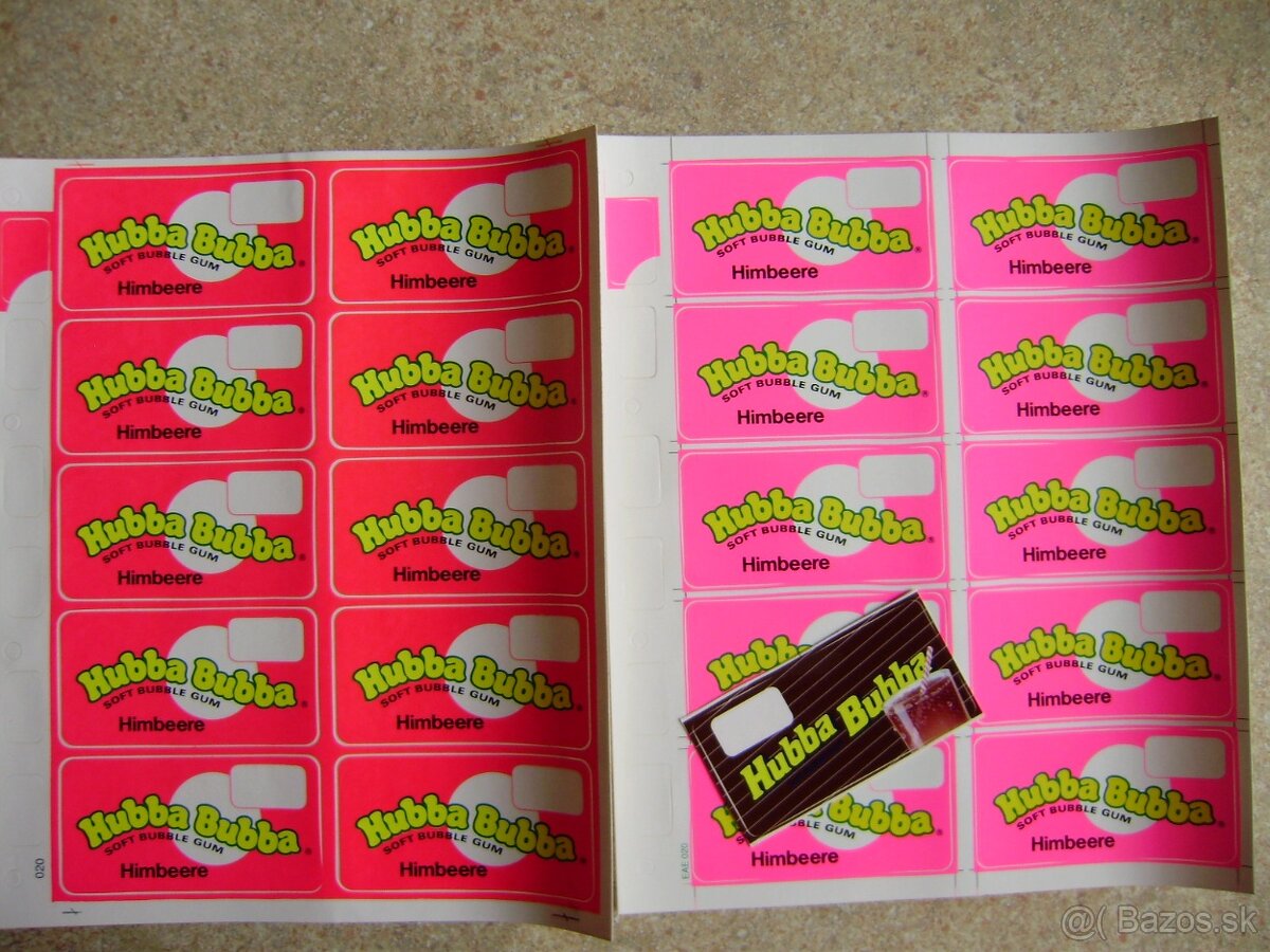 Predám, nálepky, žuvačky Wrigleys Hubba Bubba. - 8