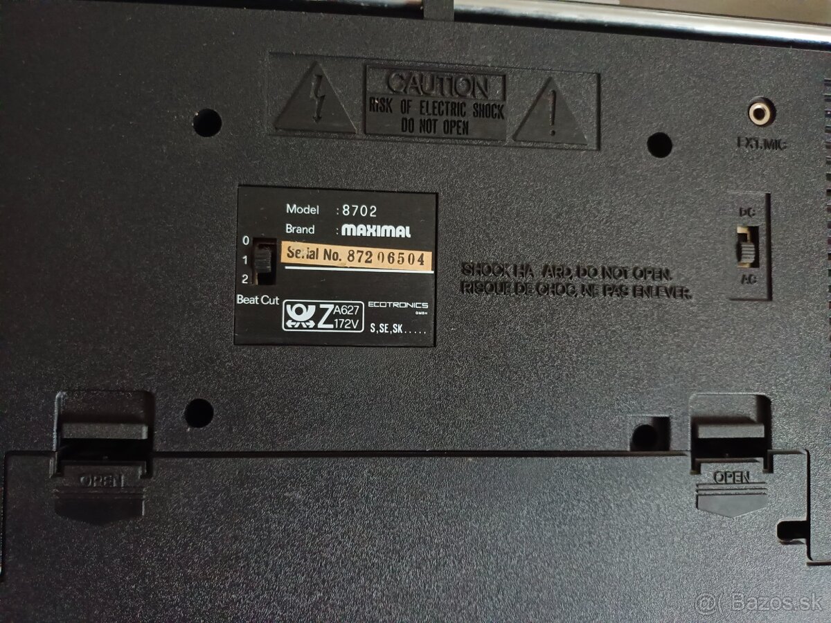 Maximal 8702, radiomagnetofon retro kazeťák - 8