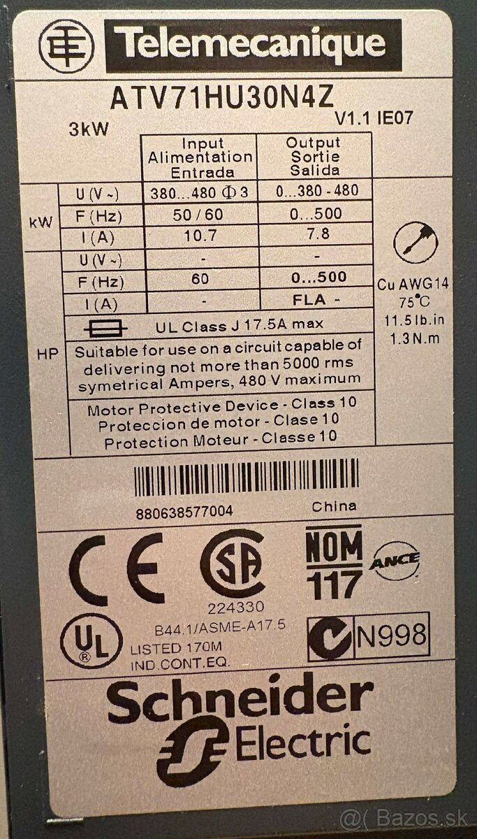 Frekvenčné meniče - 8