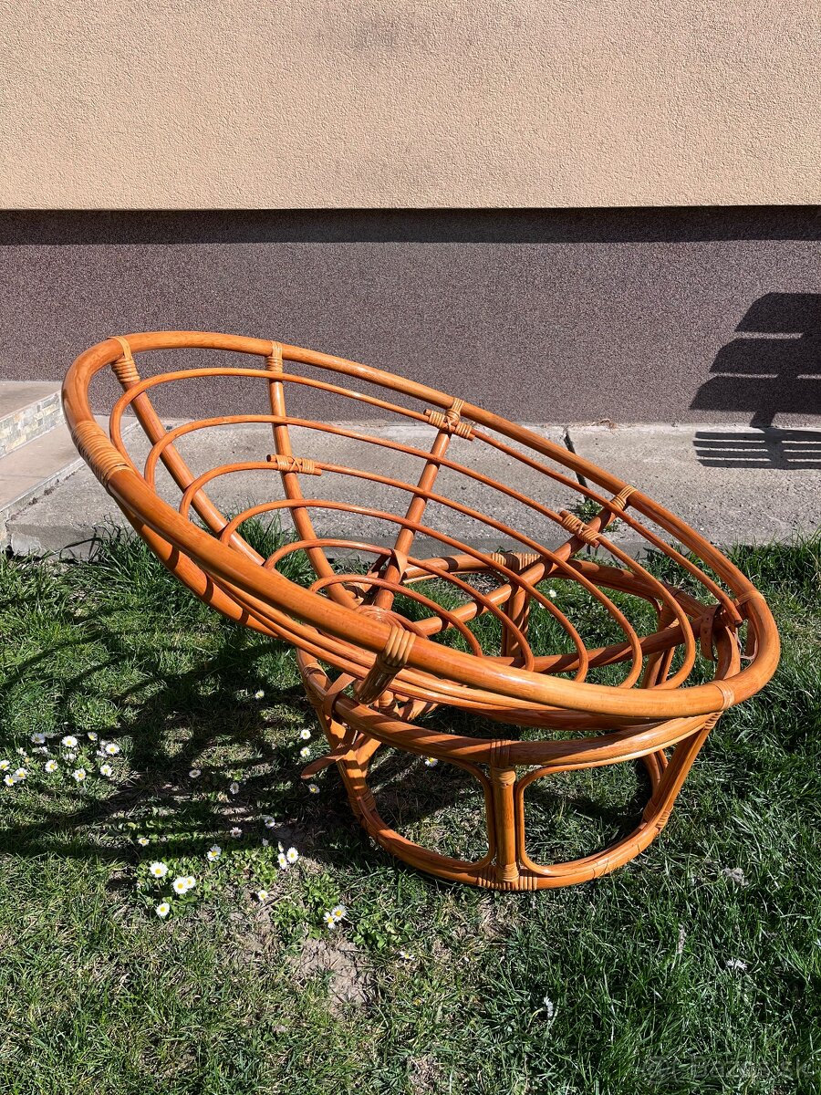 Ratanové kreslo + papasan - 8