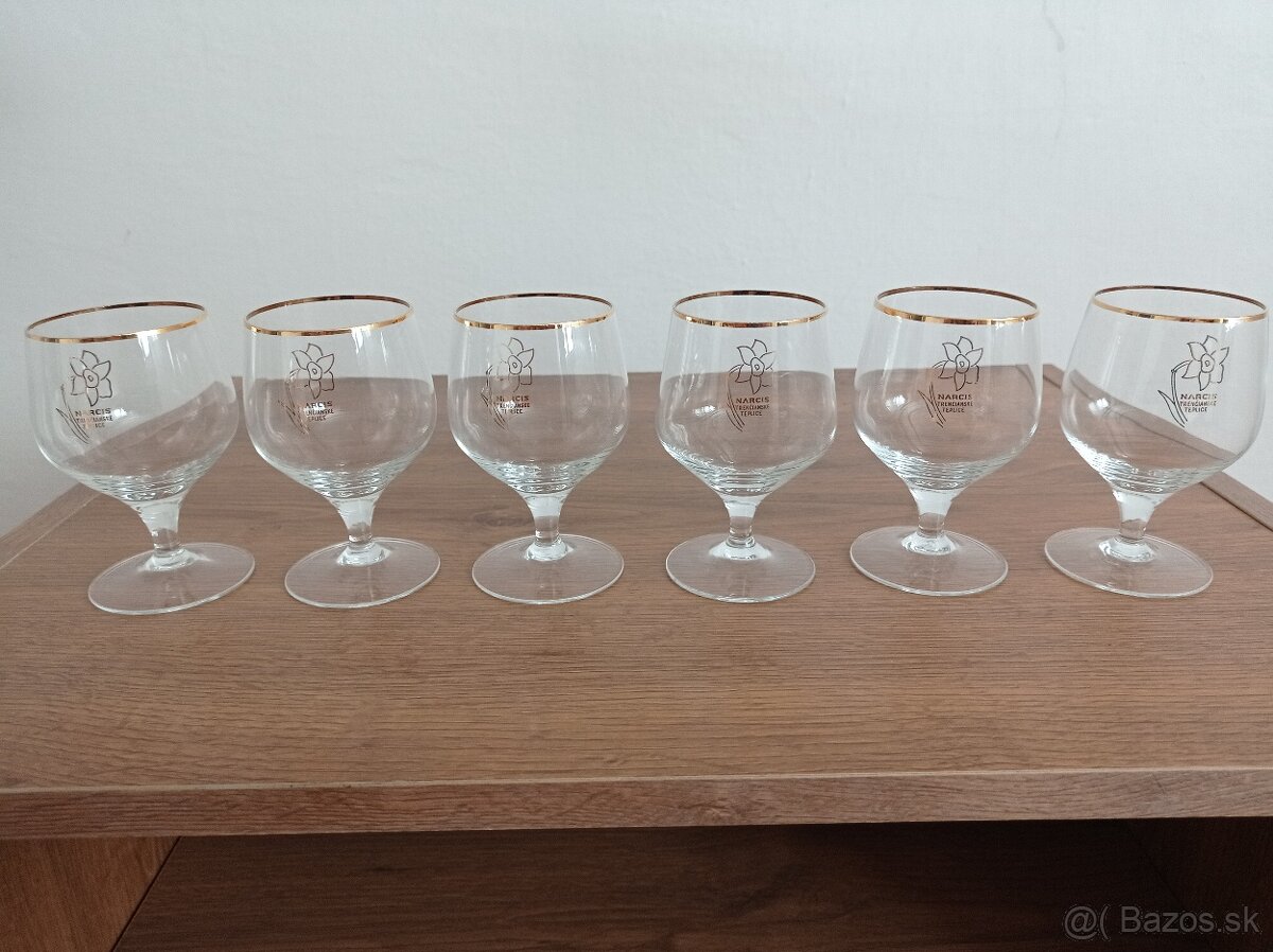 Rôzne retro sada sklenených pohárov - 8