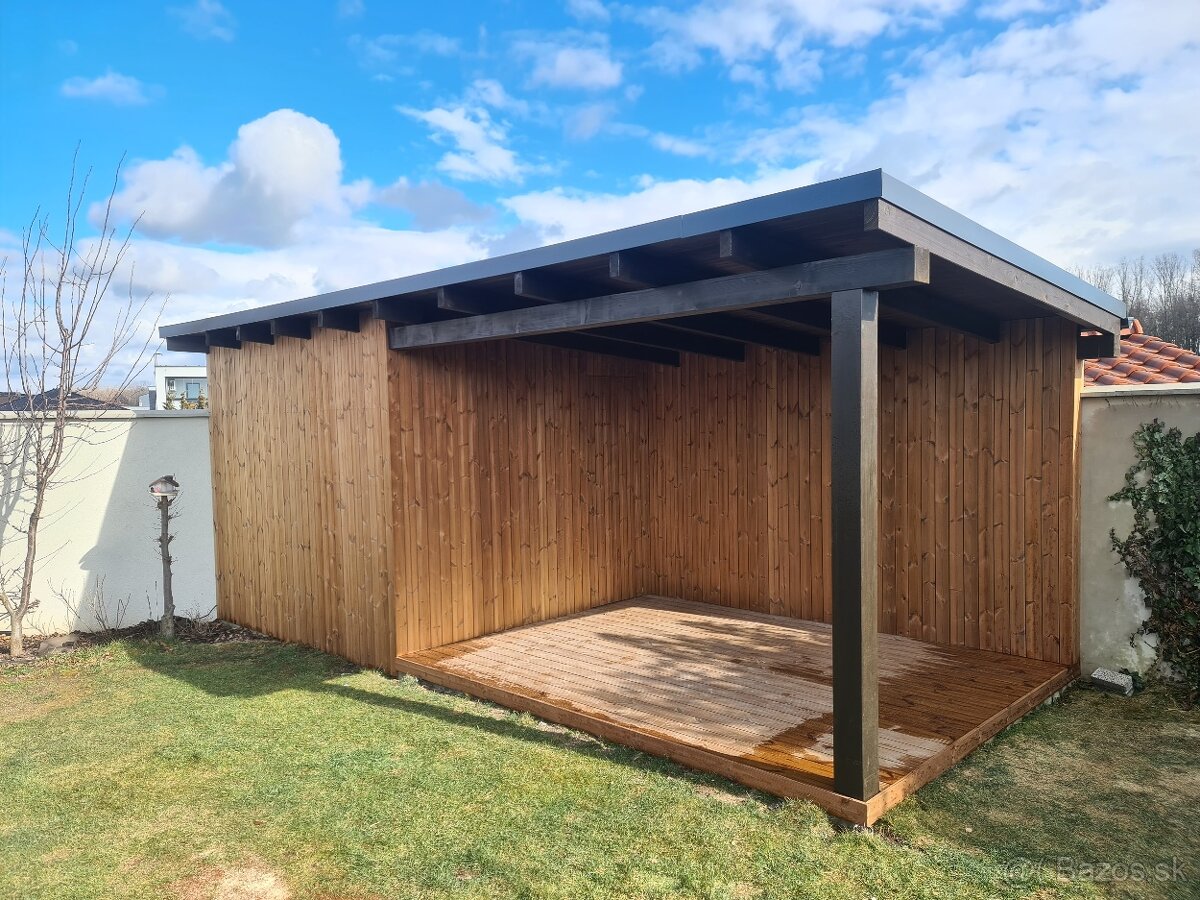 Drevené TERASY, FASÁDY, PRÍSTREŠKY, PLOTY - 8