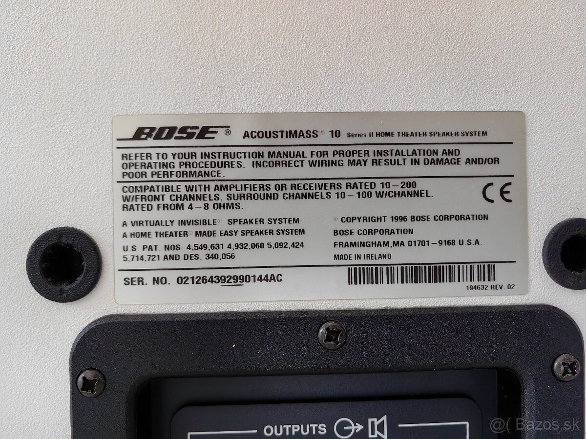 Bose acoustimass 10 II - 8