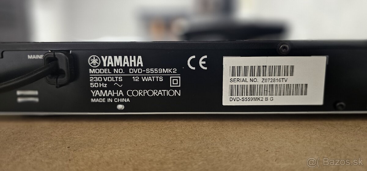 YAMAHA DVD S559MK2 DVD/CD Prehrávač - 8