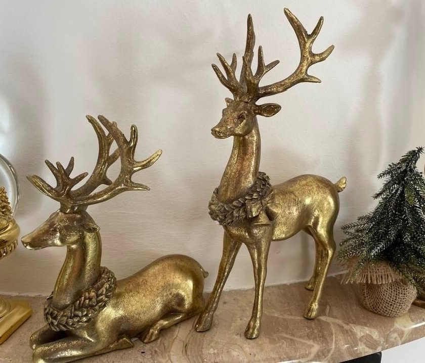 vianoce - sada mix doplnky zlate - 8