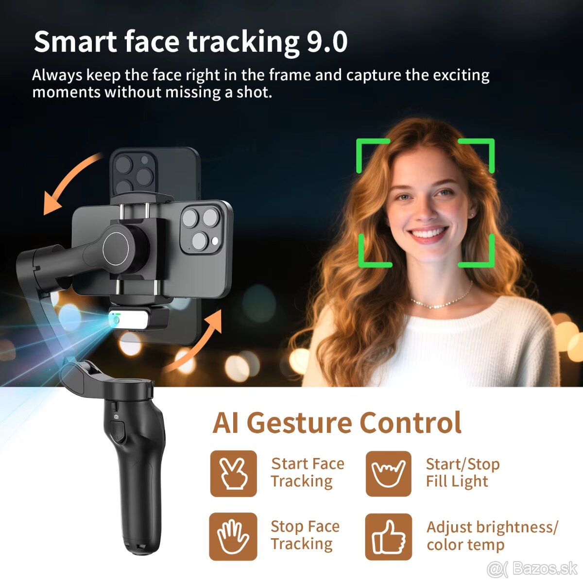 Trojosový stabilizátor L7C Pro + AI Tracking - 8