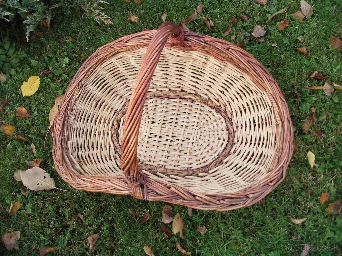 Krásny prútenný kôš(košík)2kusy-predám. - 8