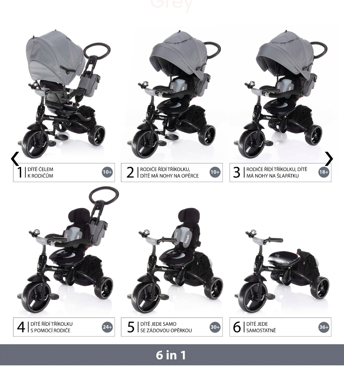 Trojkolka ZOPA City Trike 6v1 - 8