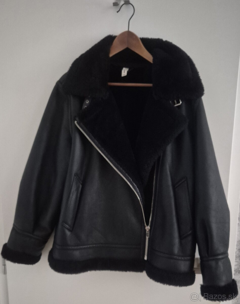 Kožušinková bunda Mango xl - 8