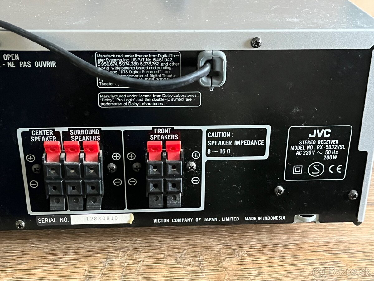 Zosilovač receiver JVC RX-5032VSL - 8