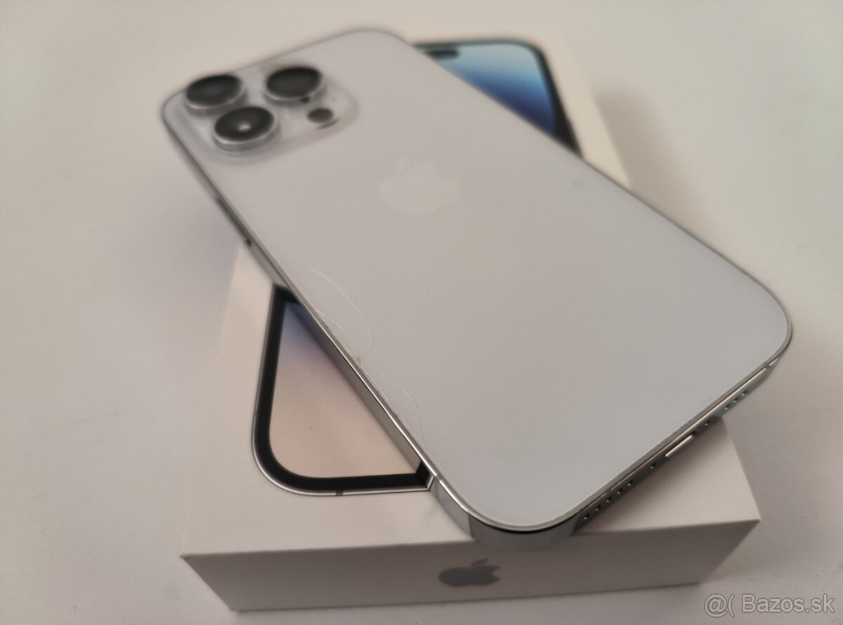 apple iphone 14 PRO 256gb Silver / Batéria 100% - 8