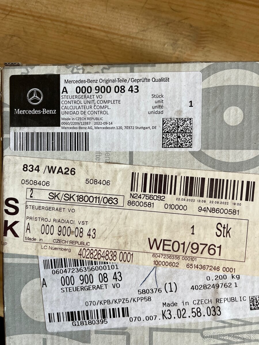 Nove originál diel Mercedes - 8