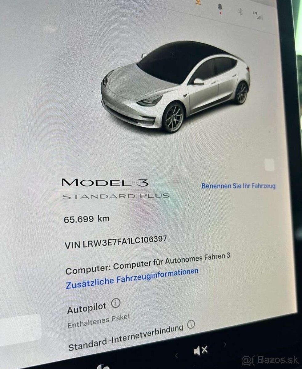 Tesla model 3,SR+,12/2020,DPH - 8
