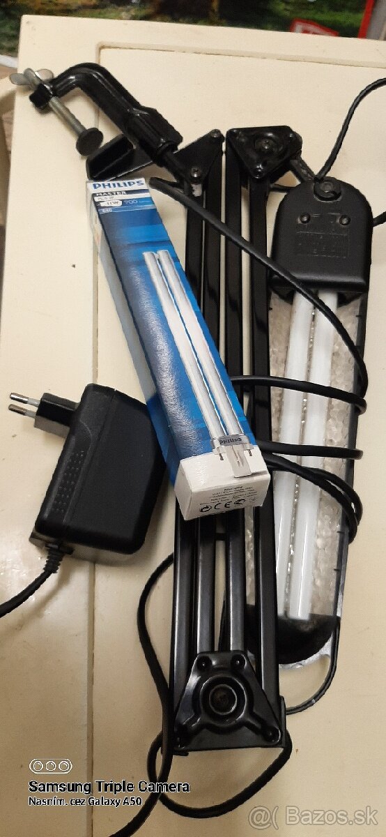 Stolová otočná nastaviteľná lampa plus nahradnu ziarivku. - 8