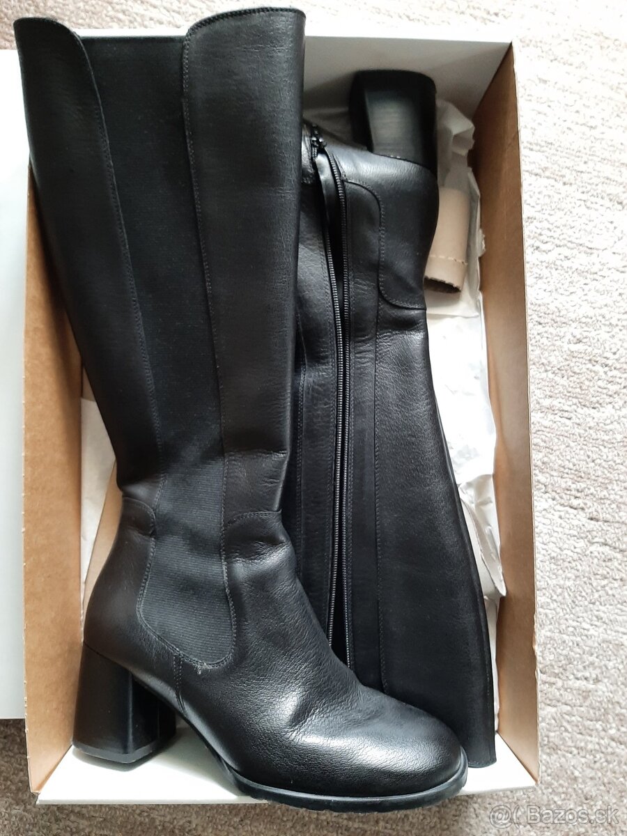 Kožené zateplené čižmy Rieker vel.39 - 8