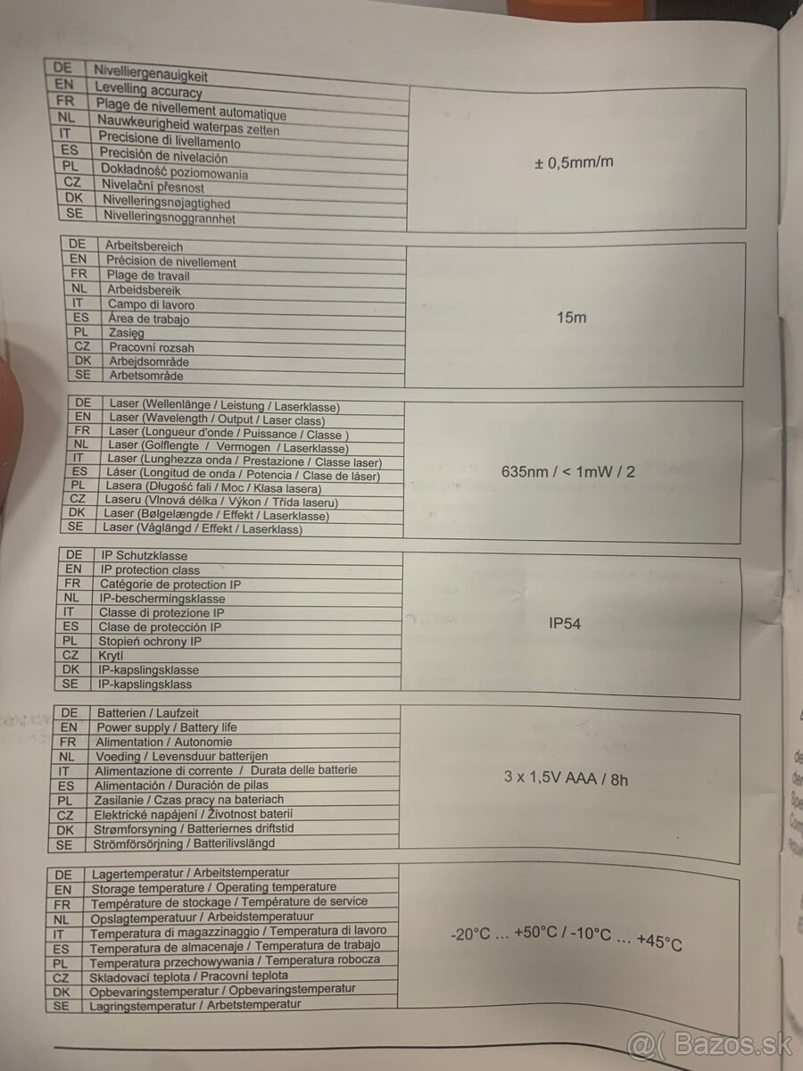 Univerzálny multičiarový laser Nedo Cube 460869 - 8