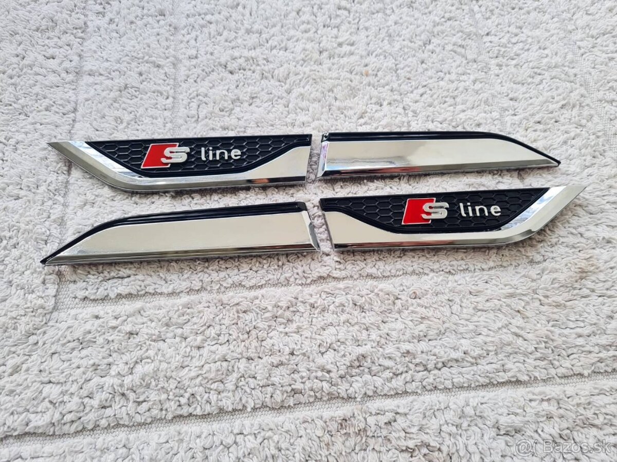 Bočné krídelká nálepky na blatník pre AUDI S-Line - 8