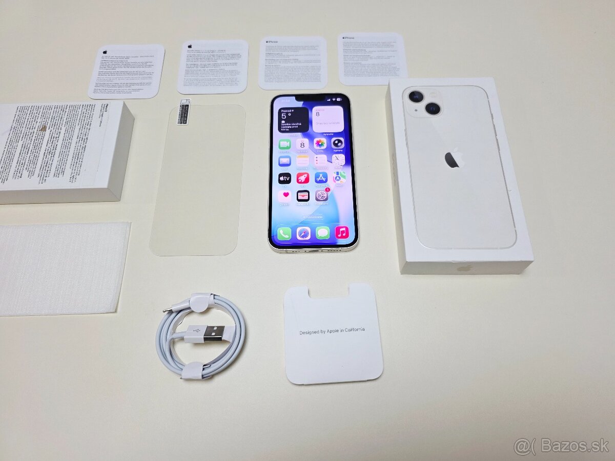 APPLE IPHONE 13 128GB STARLIGHT ,BATERKA 100% - 8
