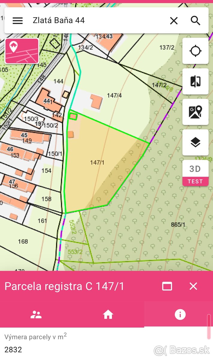 Pozemok Zlata Bana 2832m2 - 8
