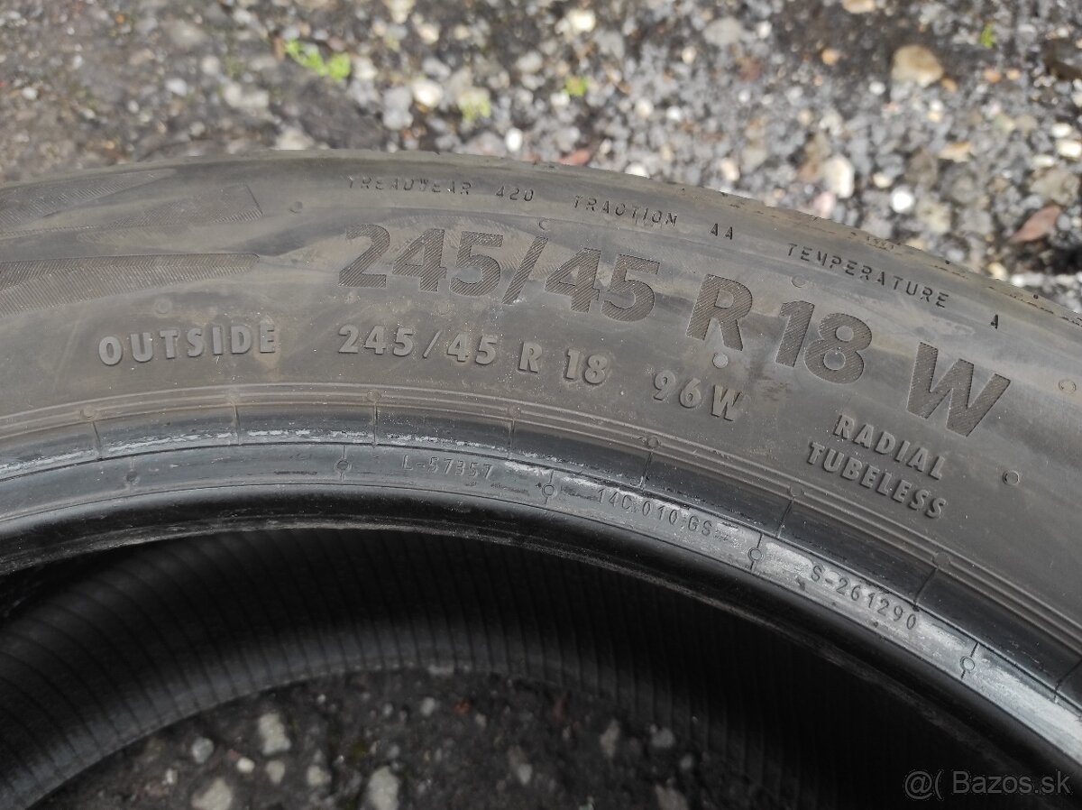 Letne pneu 245/45 R18 Continental 4ks - 8