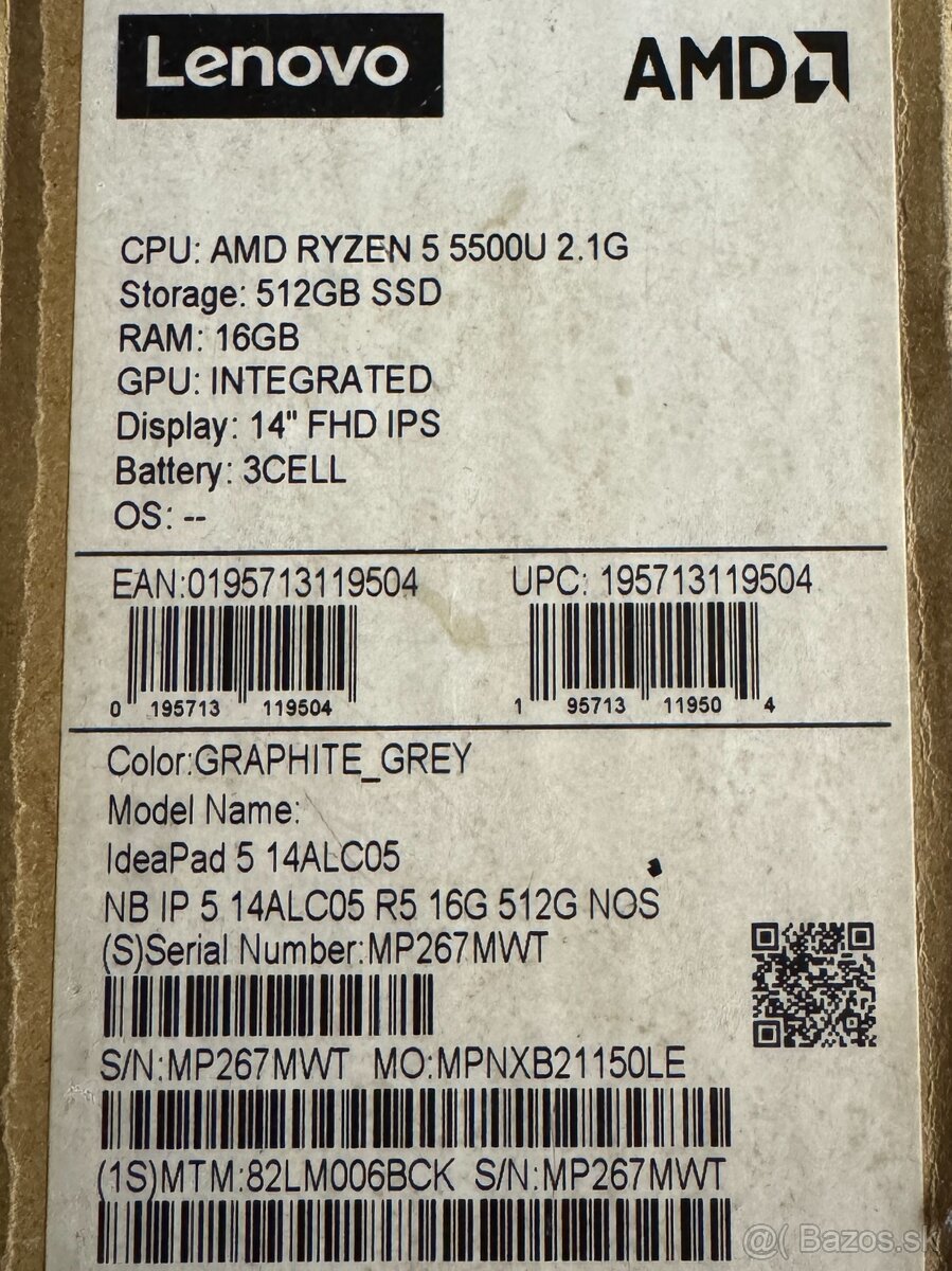 PREDAM Lenovo IdeaPad 5 14ALC05 Graphite Grey celokovový - 8