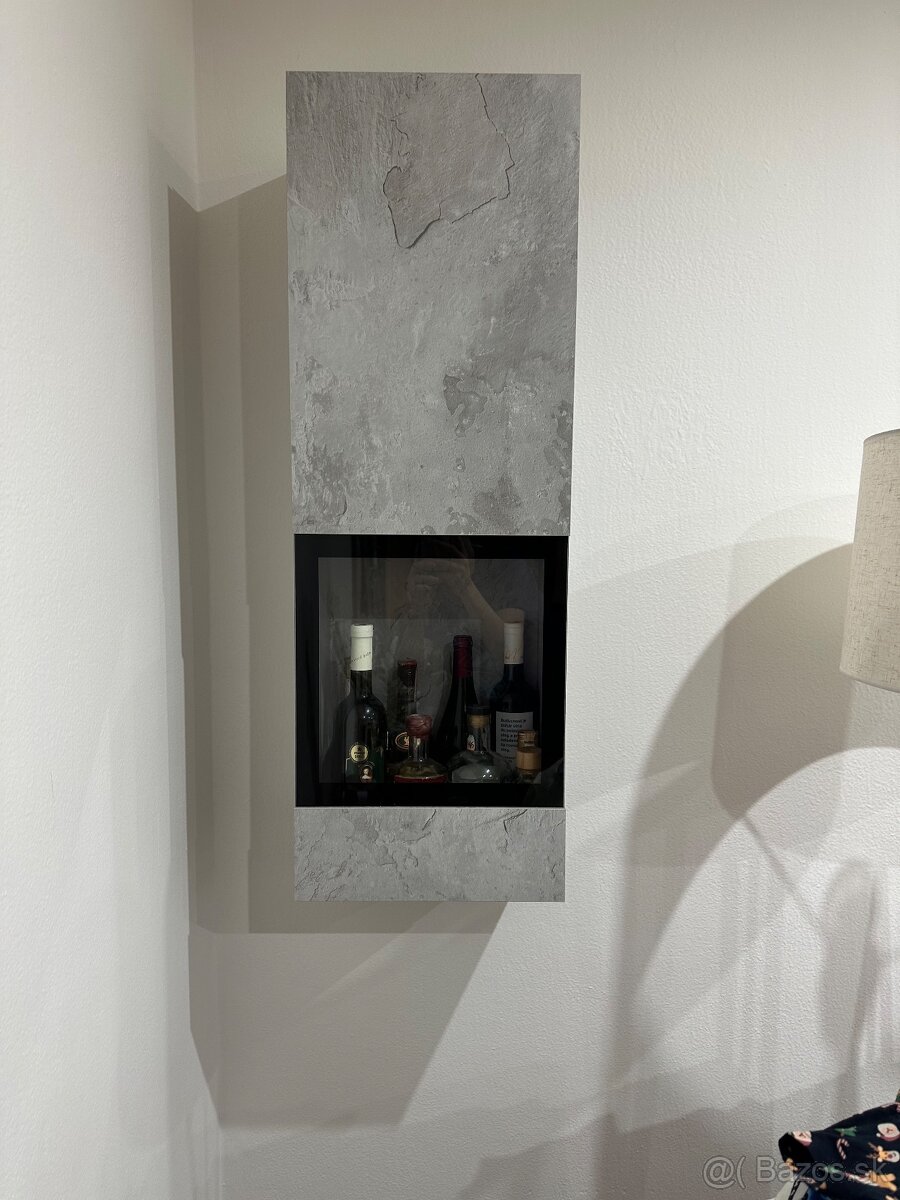 Obývacia stena svetlý betón - 8