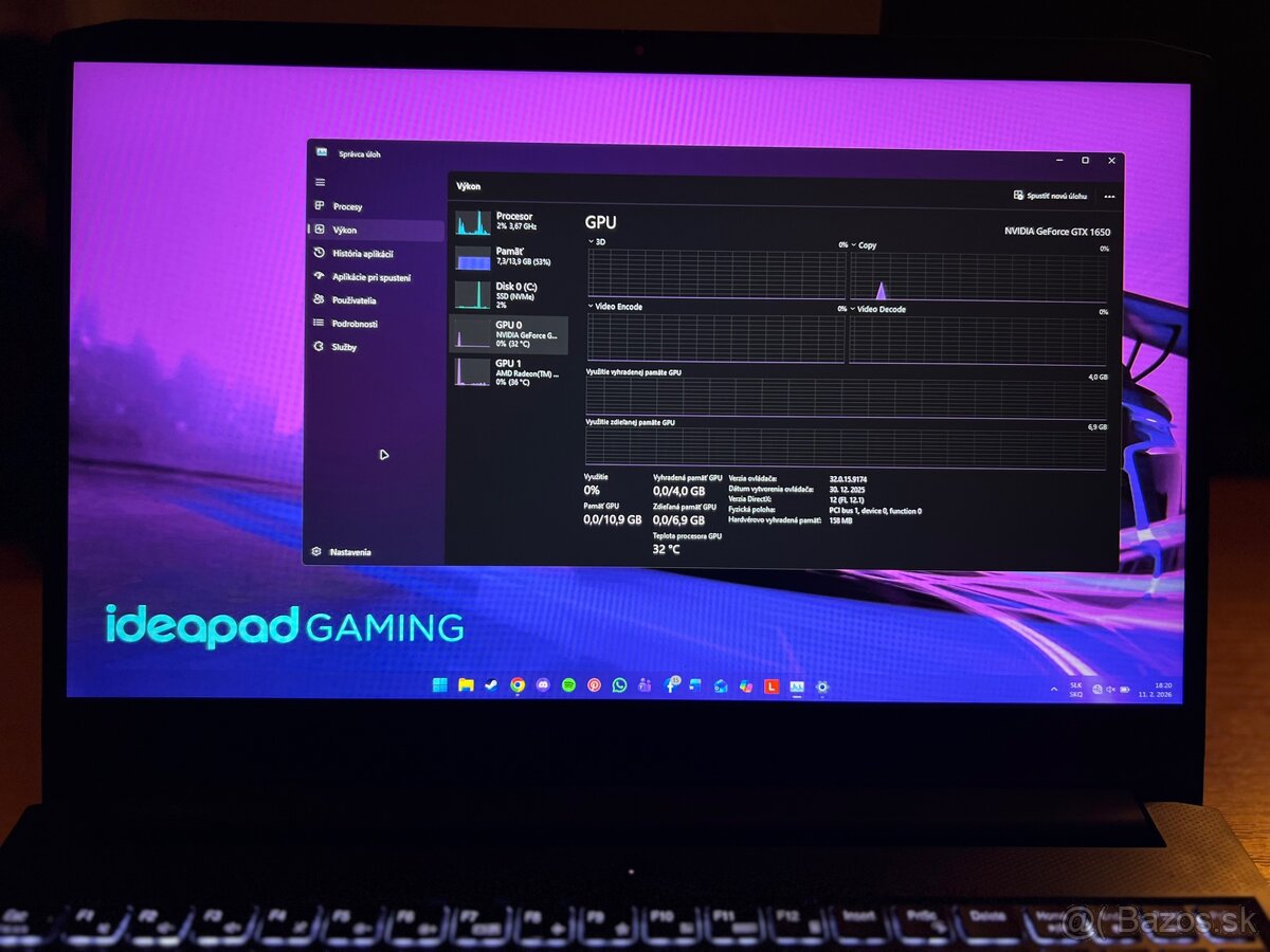 Lenovo Ideapad Gaming 3 - 8