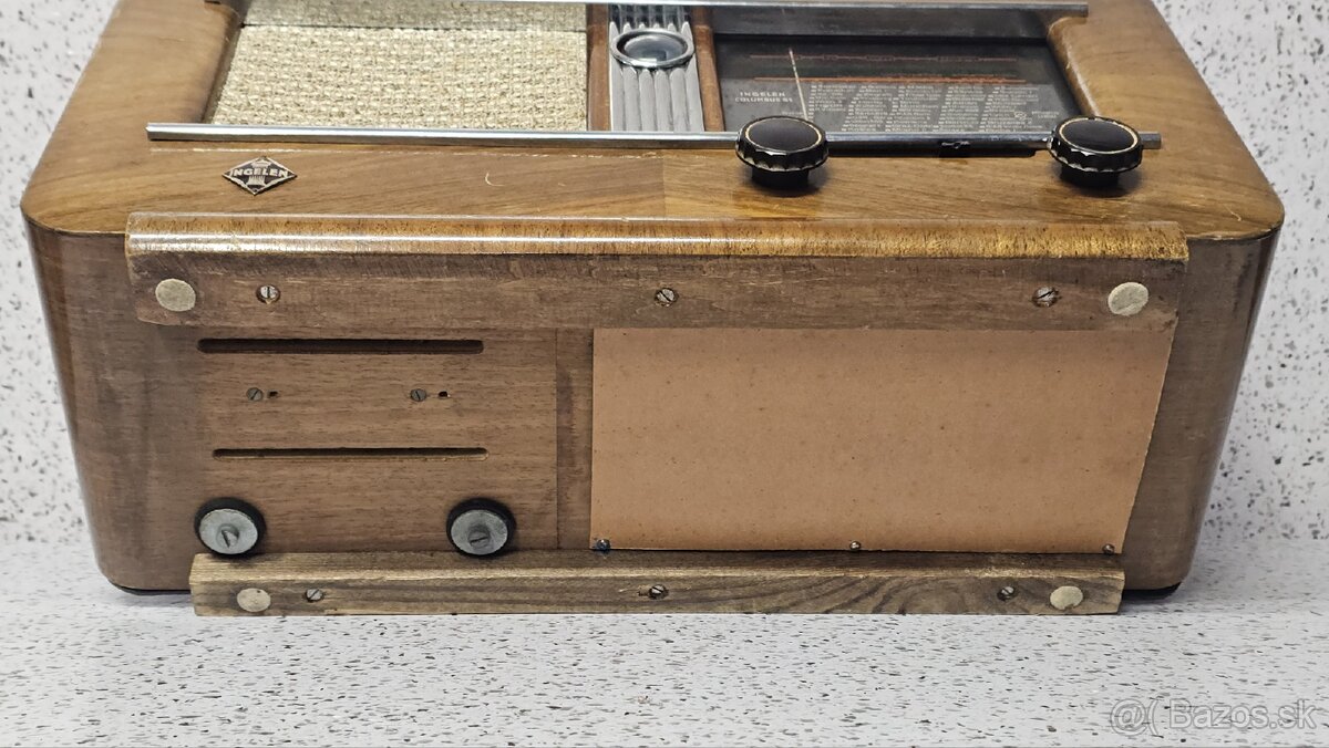 ☆ Starožitné elektronkové radio INGELEN COLOMBUS 51W - 8