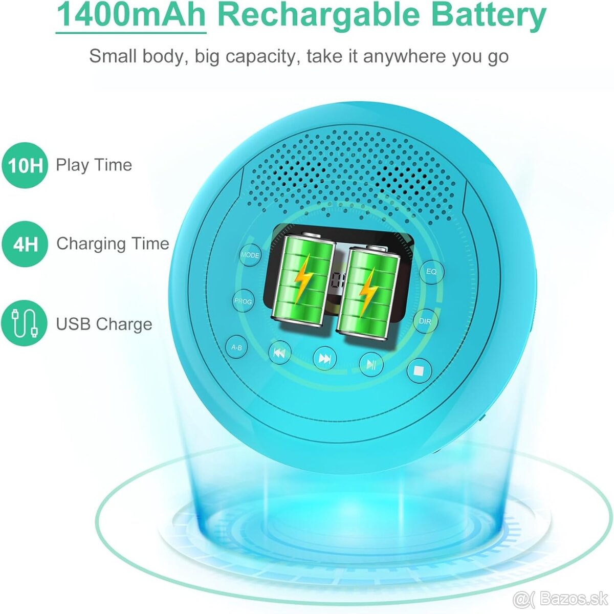 Prenosný CD prehrávač - 8