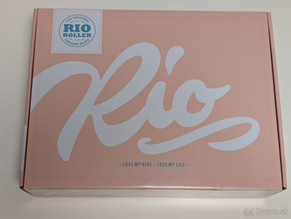 39.5 - Rio Roller Script kolieskové korčule | Peach Green - 8