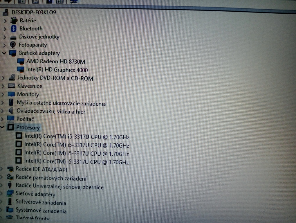 veľký 17" ntb DELL / Intel core i5 / 8gb ram / 500gb ssd - 8