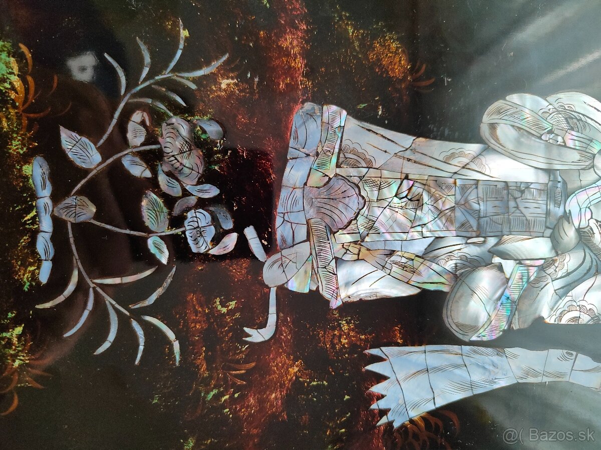 2 vietnamské perleťové obrazy - 8