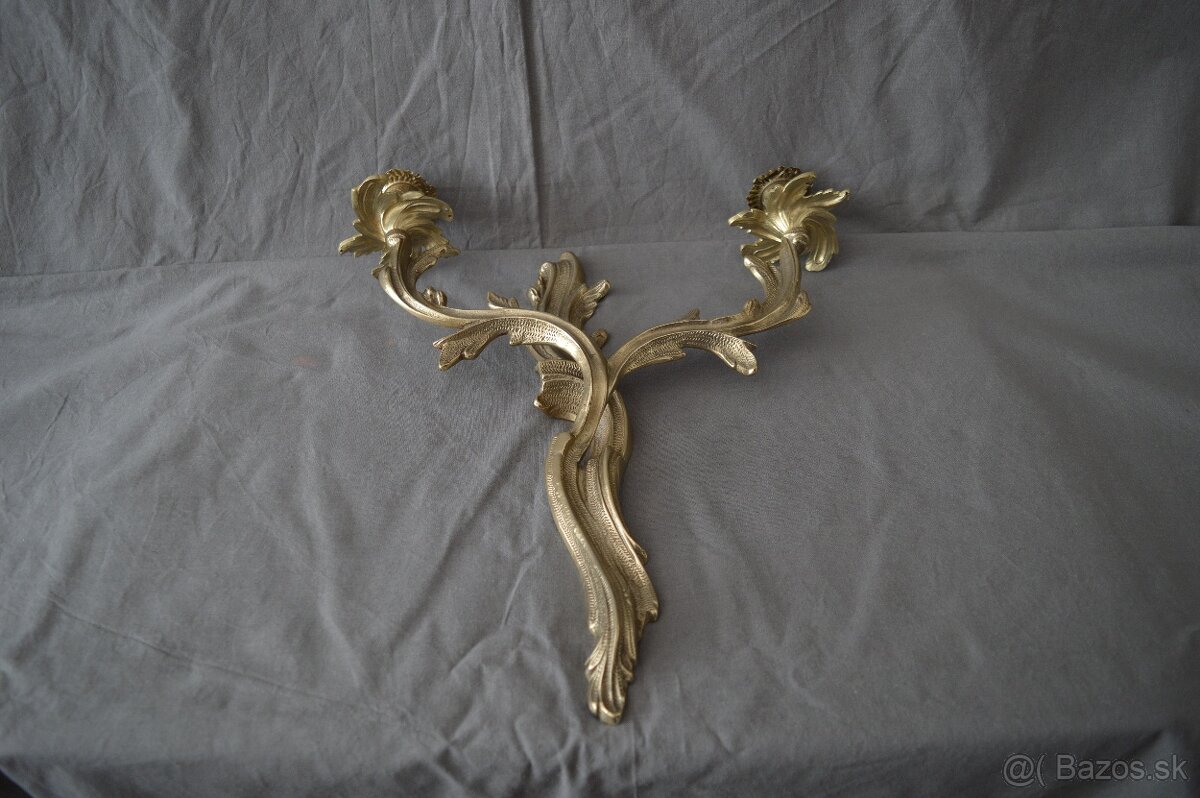 Mosadzné nástenné svietniky - 8