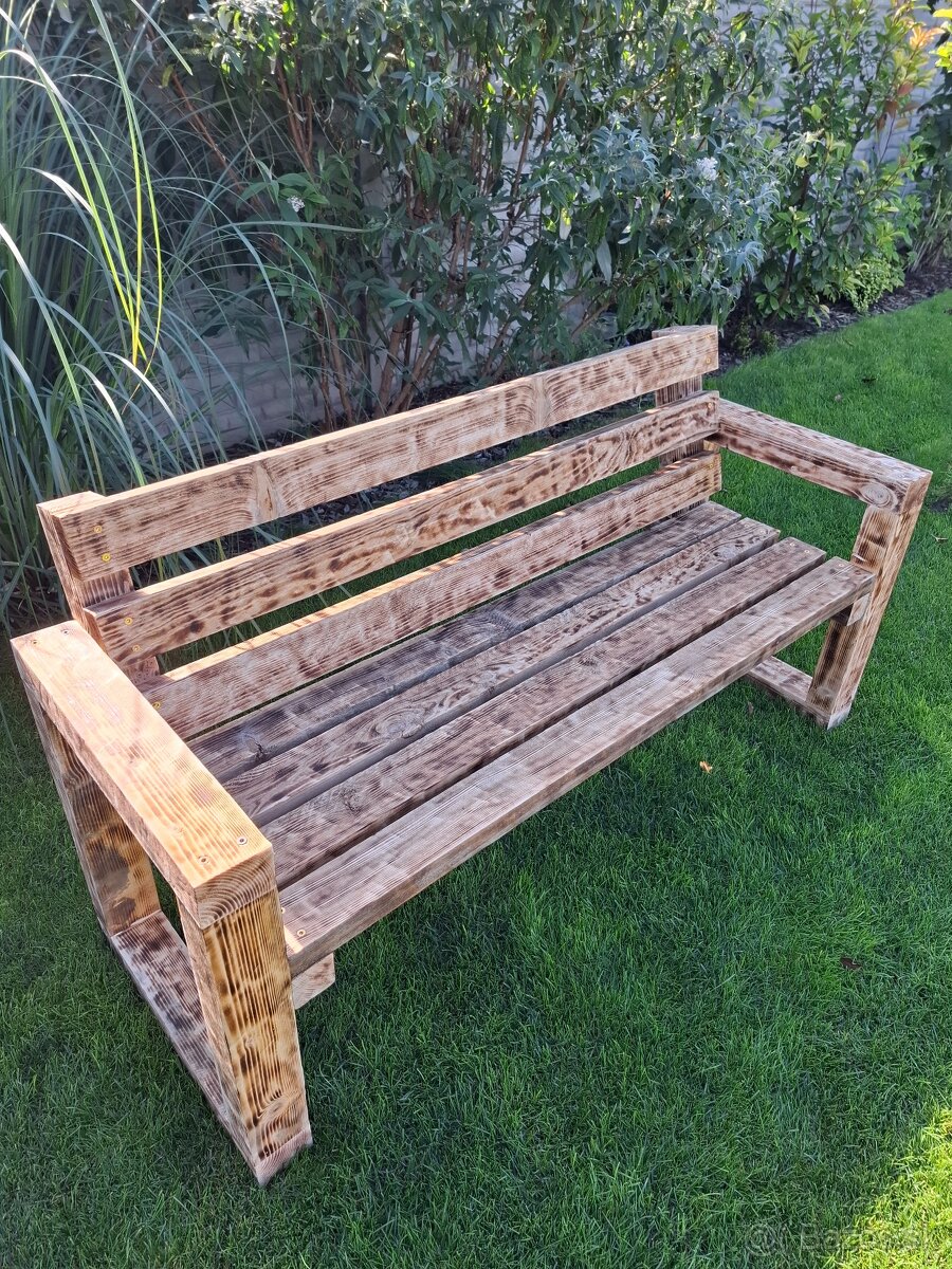 Drevená lavička/lavica - 8