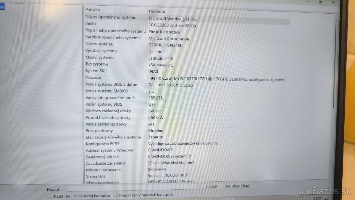 Dell Latitude 5410 14" notebook / NTB - 8