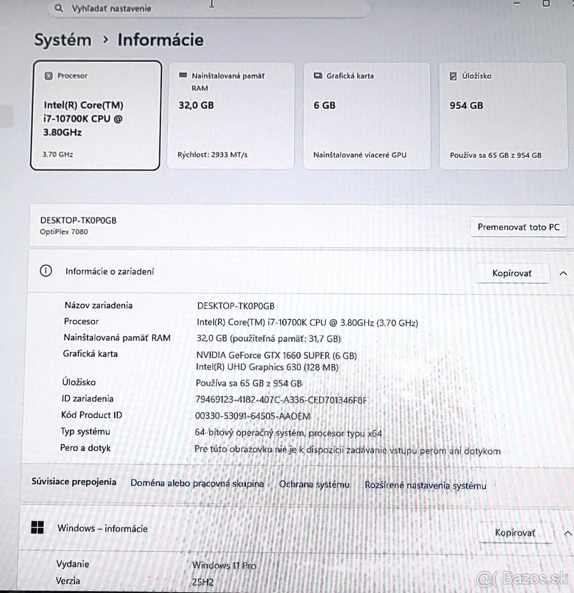 DELL OptiPlex 7080 - 8