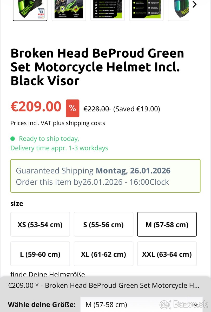 Broken Head helma veľkosť M - 8