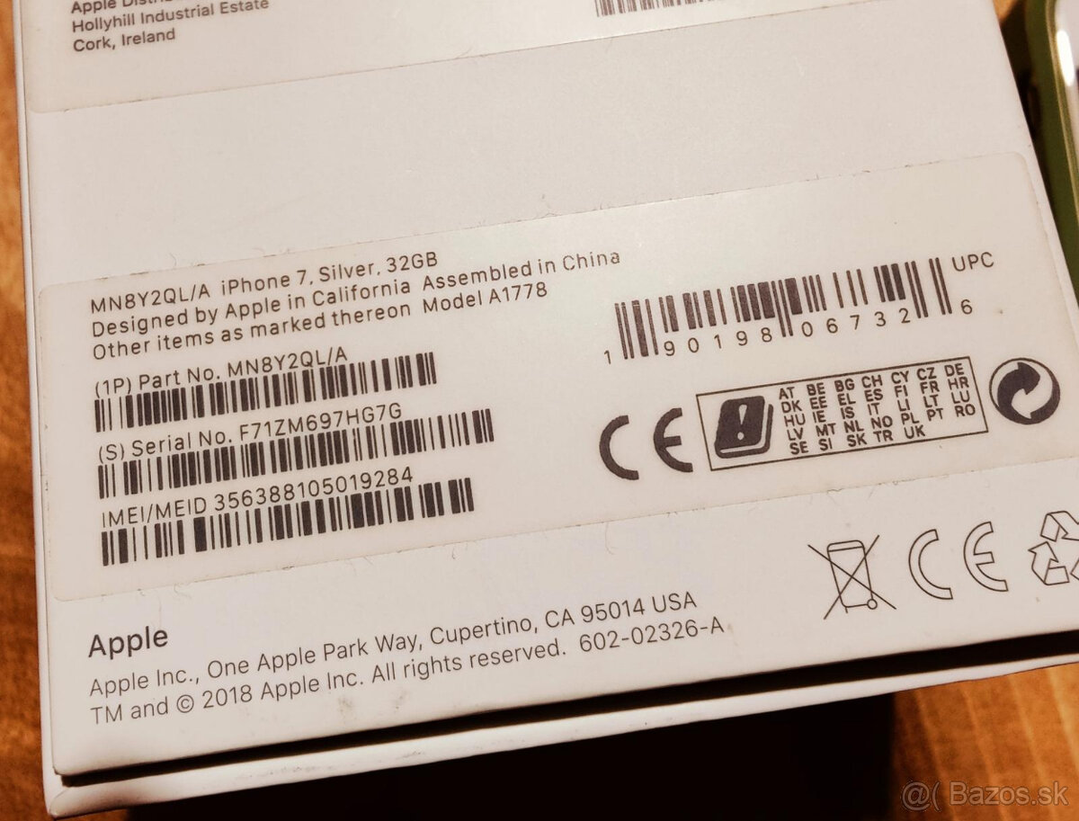 iPhone 7 silver - komplet balenie - 8