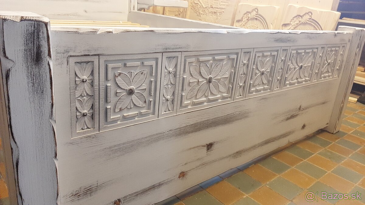 АKCIADrevená posteľ 140×200cm+2poličky1ך-45cm - 8